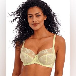Freya Offbeat Decadence Side Support Bra - 32M - Key Lime